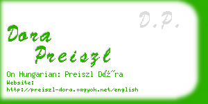 dora preiszl business card